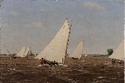 Thomas Eakins Sailboats Racing on the Delaware oil painting